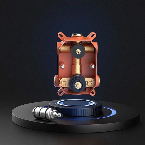 Душевая система Vincea VSFW-102TMB термостатический встраиваемая, черный Душевая система Vincea VSFW-102TMB термостатический встраиваемая, черный