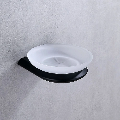 Мыльница ABBER Nord AA1558B черная матовая Мыльница ABBER Nord AA1558B черная матовая