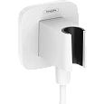 Шланговое подключение Hansgrohe FixFit Porter Q с держателем для душа 26887700, матовый белый Шланговое подключение Hansgrohe FixFit Porter Q с держателем для душа 26887700, матовый белый