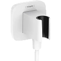 Шланговое подключение Hansgrohe FixFit Porter Q с держателем для душа 26887700, матовый белый Шланговое подключение Hansgrohe FixFit Porter Q с держателем для душа 26887700, матовый белый