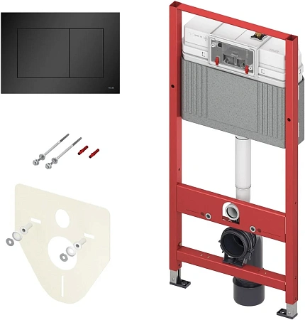 Инсталляция для унитаза TECE TECEbase 2.0 с панелью смыва TECEnow черная матовая, K440407 (K 440 407 Инсталляция для унитаза TECE TECEbase 2.0 с панелью смыва TECEnow черная матовая, K440407 (K 440 407