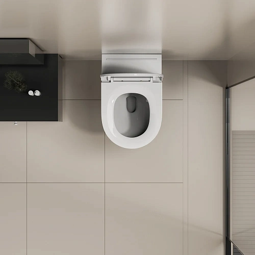 Унитаз подвесной ABBER Bequem AC1126P белый с импульсным смывом Унитаз подвесной ABBER Bequem AC1126P белый с импульсным смывом