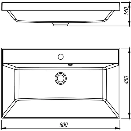 Раковина Style Line ASTI 800x450 СС-00002476 мебельная кварц, серый шелк Раковина Style Line ASTI 800x450 СС-00002476 мебельная кварц, серый шелк