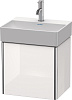 Картинка анонса товара «тумба под раковину duravit xsquare xs4060r2222 подвесная 43 см белый глянцевый»