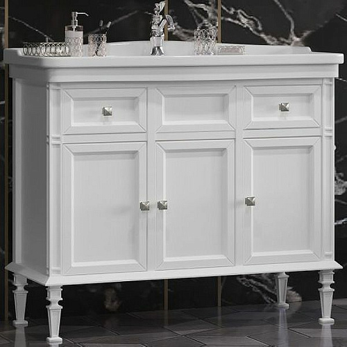 Тумба под раковину Opadiris Кантара 105, белый матовый (под раковину Kirovit Модерн 105) 00-00003680 Тумба под раковину Opadiris Кантара 105, белый матовый (под раковину Kirovit Модерн 105) 00-00003680