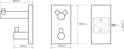 Крючок Bemeta BETA 132405222 Крючок Bemeta BETA 132405222