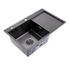 Кухонная мойка Splenka S705.7850.09 с крылом из нержавеющей стали в базу от 50см чаша слева, графит Кухонная мойка Splenka S705.7850.09 с крылом из нержавеющей стали в базу от 50см чаша слева, графит