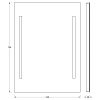 Зеркало EVOFORM Ledline BY 2114 с 2-мя встроенными LED-светильниками 10,5 W 55х75 см Зеркало EVOFORM Ledline BY 2114 с 2-мя встроенными LED-светильниками 10,5 W 55х75 см