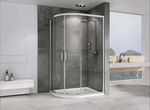 Душевой уголок ABBER Schwarzer Diamant AG01118 110x80 см универсальный, профиль хром, стекло прозрачное Душевой уголок ABBER Schwarzer Diamant AG01118 110x80 см универсальный, профиль хром, стекло прозрачное