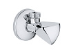 Картинка анонса товара «вентиль угловой grohe 1/2″-1/2″ для подключения смесителей, хром (22940000)»
