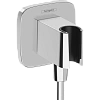 Шланговое подключение Hansgrohe FixFit Porter Q с держателем для душа 26887000, хром Шланговое подключение Hansgrohe FixFit Porter Q с держателем для душа 26887000, хром