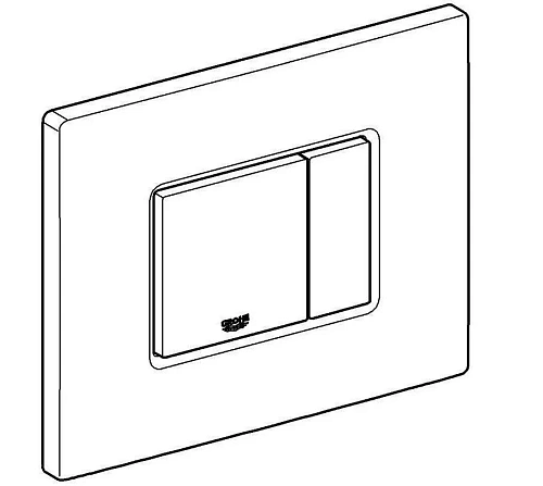 Клавиша смыва GROHE Skate Cosmopolitan (3 режима смыва), альпин-белый (38732SH0) Клавиша смыва GROHE Skate Cosmopolitan (3 режима смыва), альпин-белый (38732SH0)