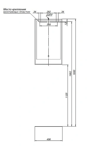 Зеркало Aquanet Милан 50 белый глянец 00336390 Зеркало Aquanet Милан 50 белый глянец 00336390