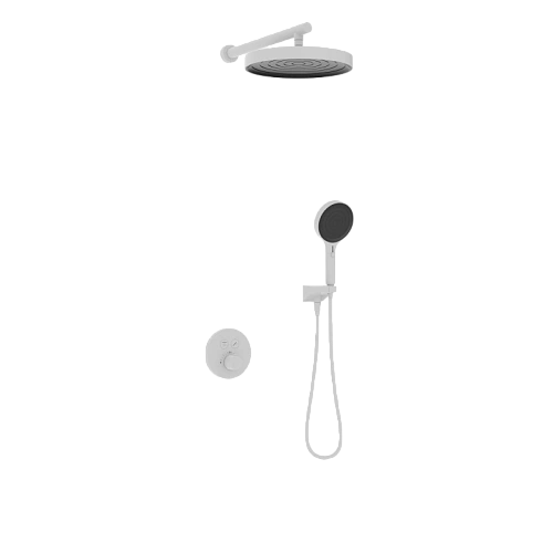 Душевая система Kaiser Sano с термостатом скрытого монтажа белый матовый 08277-4 Душевая система Kaiser Sano с термостатом скрытого монтажа белый матовый 08277-4
