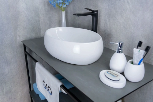 Раковина Gid N9030b 51115 накладная белая 48x34x15 Раковина Gid N9030b 51115 накладная белая 48x34x15