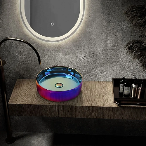 Раковина ABBER Bequem AC2114Regen накладная, хамелеон Раковина ABBER Bequem AC2114Regen накладная, хамелеон