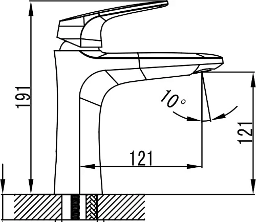 Смеситель для раковины Kaiser Leon 18111 Смеситель для раковины Kaiser Leon 18111