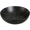 Картинка анонса товара «раковина ceruttispa cr3301mmb1 400х400х140 накладная, мрамор матовый чёрный, круглая»