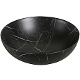 Раковина Ceruttispa CR3301MMB1 400х400х140 накладная, мрамор матовый черный, круглая Раковина Ceruttispa CR3301MMB1 400х400х140 накладная, мрамор матовый черный, круглая