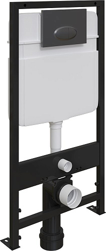 Клавиша смыва EWRIKA 0054 черная матовая 552369 Клавиша смыва EWRIKA 0054 черная матовая 552369