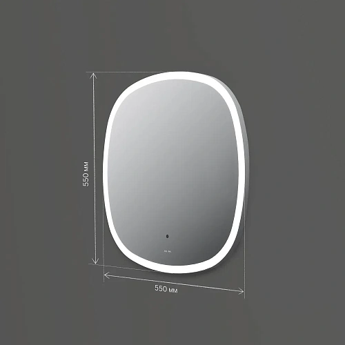 Зеркало AM.PM Func M8FMOX0551WGS с LED-подсветкой, сенсором, 55 см Зеркало AM.PM Func M8FMOX0551WGS с LED-подсветкой, сенсором, 55 см
