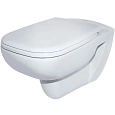 Унитаз подвесной Duravit D-Code 45700900A1 Rimless, с сиденьем микролифт Унитаз подвесной Duravit D-Code 45700900A1 Rimless, с сиденьем микролифт