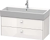 Тумба под раковину Duravit Brioso BR415602222 подвесная 98 см белый глянцевый
