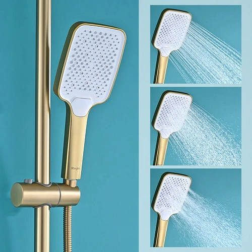 Душевая система Raglo R01.26.03, золотой сатин Душевая система Raglo R01.26.03, золотой сатин