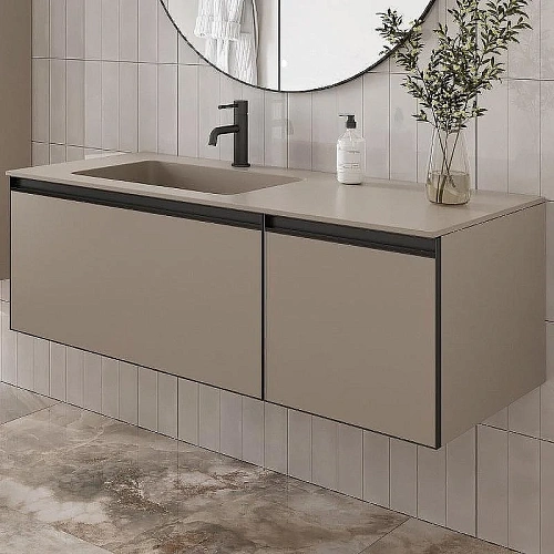 Тумба под раковину Armadi Art QUATRO 2 120см (80+40) DAPHNE профиль ANTHRACITE 790-M2-120-D-A Тумба под раковину Armadi Art QUATRO 2 120см (80+40) DAPHNE профиль ANTHRACITE 790-M2-120-D-A