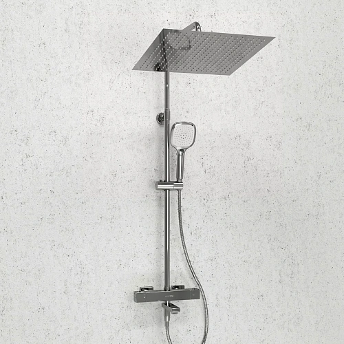 Душевая система WasserKRAFT A199.119.065.010.CH Thermo с термостатом хром Душевая система WasserKRAFT A199.119.065.010.CH Thermo с термостатом хром