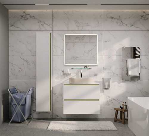 Шкаф-пенал Allen Brau Activity 35 1.34008.WM R белый матовый/олива брашированная Шкаф-пенал Allen Brau Activity 35 1.34008.WM R белый матовый/олива брашированная