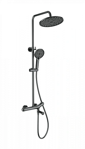 Душевая система Wonzon & Woghand с термостатом, темный графит (WW-B3057-A-BGG) Душевая система Wonzon & Woghand с термостатом, темный графит (WW-B3057-A-BGG)