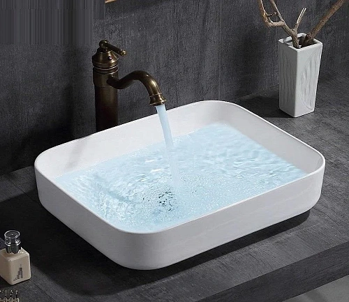 Раковина CeramaLux 9391 накладная, белый Раковина CeramaLux 9391 накладная, белый