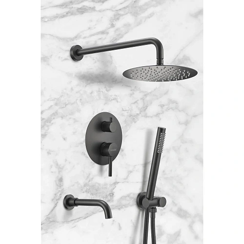 Душевая система Milacio Ultra MCU.150.MB встраиваемая, черный матовый Душевая система Milacio Ultra MCU.150.MB встраиваемая, черный матовый