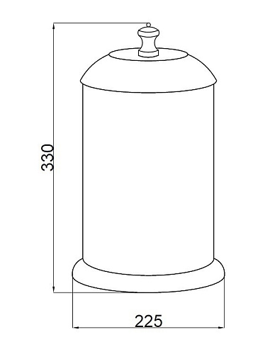 Корзина для мусора Boheme Vogue 10138 Корзина для мусора Boheme Vogue 10138