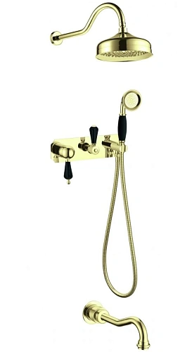 Душевая система Boheme 258 встраиваемая Tradizionale NERO (золото) Душевая система Boheme 258 встраиваемая Tradizionale NERO (золото)