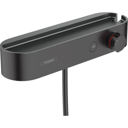 Смеситель для душа Hansgrohe ShowerTablet Select 400, внешнего монтажа, с полочкой 24360670, матовый Смеситель для душа Hansgrohe ShowerTablet Select 400, внешнего монтажа, с полочкой 24360670, матовый