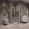 Душевой уголок GROSSMAN Cosmo 300.K33.02.8080.42.00 (80x80x195) квадрат,раздвижн,графит сатин,стекло прозрач Душевой уголок GROSSMAN Cosmo 300.K33.02.8080.42.00 (80x80x195) квадрат,раздвижн,графит сатин,стекло прозрач