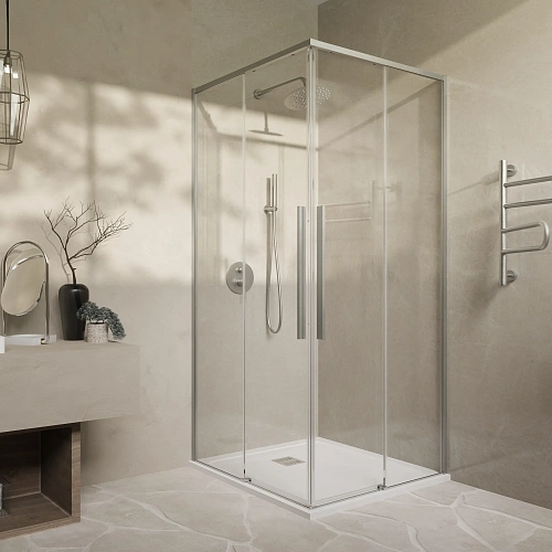 Душевой уголок Vincea Slim-N VSS-4SN9010CLBN 1000x900, брашированный никель, стекло прозрачное Душевой уголок Vincea Slim-N VSS-4SN9010CLBN 1000x900, брашированный никель, стекло прозрачное