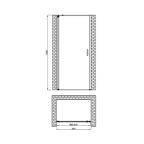 Душевая дверь BERGES LEGOS LS-1 900 062021 Душевая дверь BERGES LEGOS LS-1 900 062021