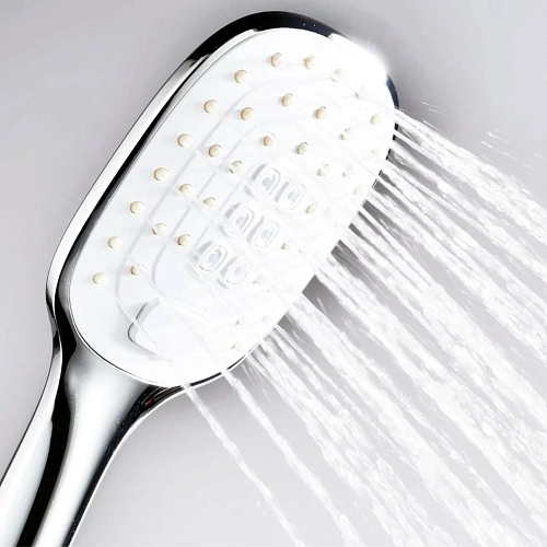 Душевая лейка WasserKRAFT A062 3-функциональная белый/хром Душевая лейка WasserKRAFT A062 3-функциональная белый/хром