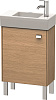 Картинка анонса товара «тумба под раковину duravit brioso br4431l1052 напольная 48 см европейский дуб»