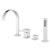 Картинка анонса товара «смеситель на борт ванны abber wasserfall af8613 хром»