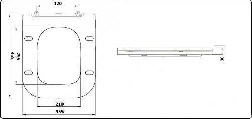 Унитаз подвесной CeramaLux 5170 белый с крышкой микролифт Унитаз подвесной CeramaLux 5170 белый с крышкой микролифт