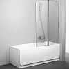 Шторка на ванну Ravak CVS2-100 R (сатин + транспарент) 7QRA0U00Z1