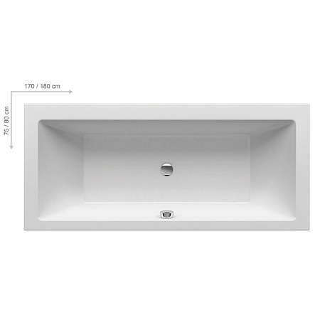 Акриловая ванна Ravak Formy 01 170x75 белая C691000000