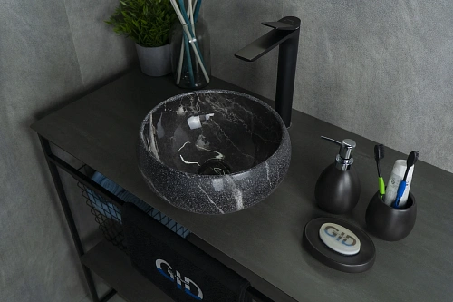 Раковина Gid Mnc480 54432 накладная под камень глянцевая 32x32x15.5 Раковина Gid Mnc480 54432 накладная под камень глянцевая 32x32x15.5