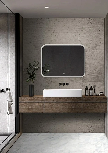 Зеркало Silver mirrors Стив 915х685 - 2 подогрев, сенсорный выключатель ФР-00001020 Зеркало Silver mirrors Стив 915х685 - 2 подогрев, сенсорный выключатель ФР-00001020