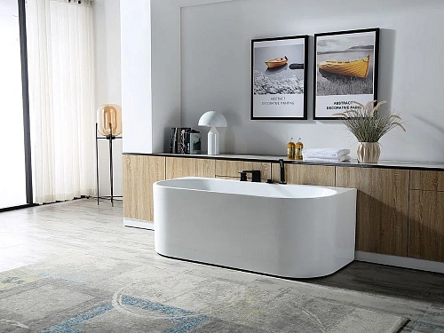 Акриловая ванна ABBER AB9310 170x78 универсальная, белая Акриловая ванна ABBER AB9310 170x78 универсальная, белая