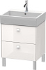 Картинка анонса товара «тумба под раковину duravit brioso br443302222 напольная 58 см белый глянцевый»